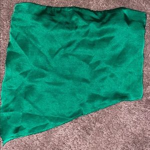 green superdown asymmetrical top size never worn
